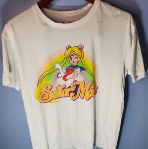 sailor moon White  t shirt  Woman Size S